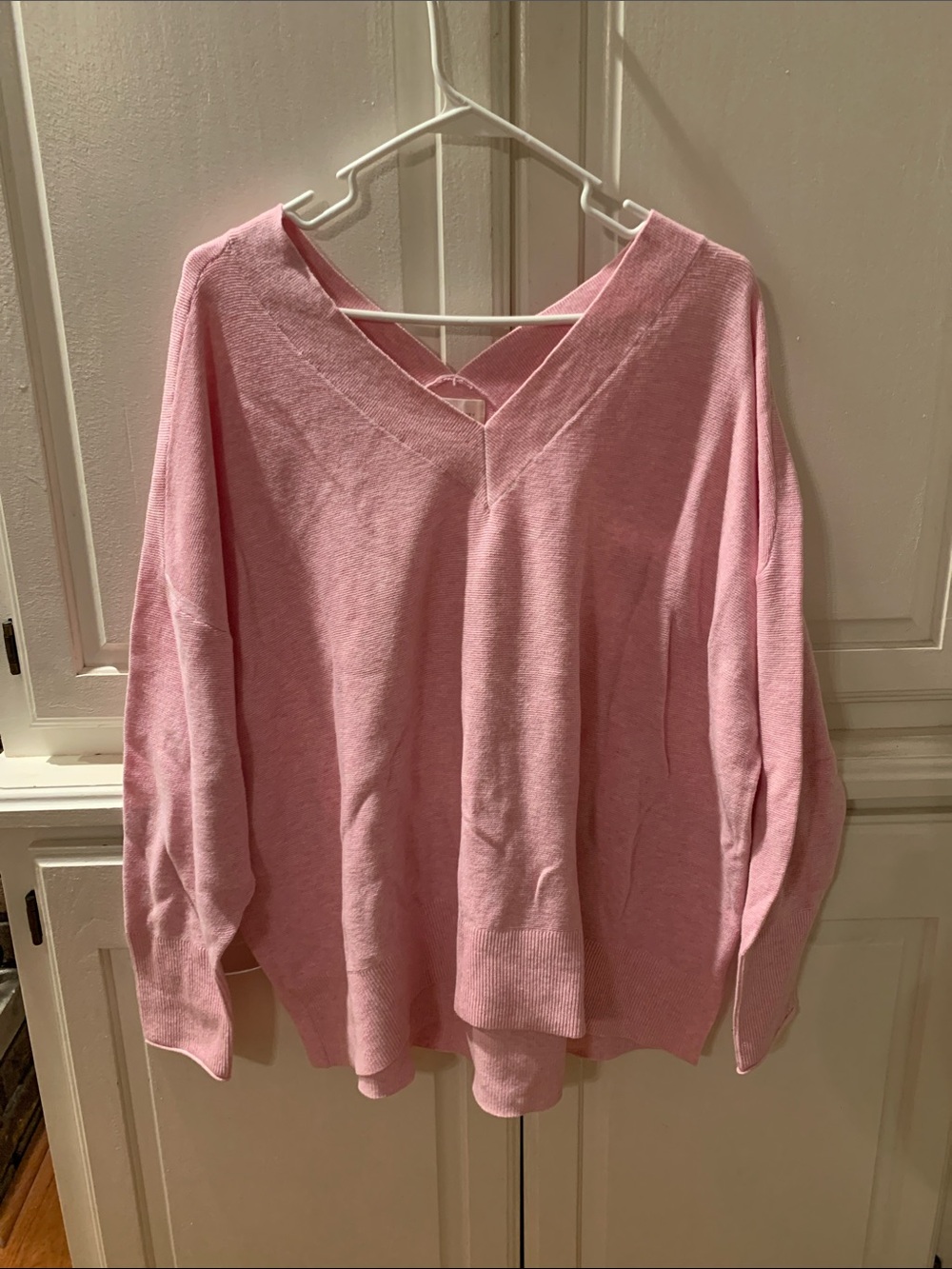 Lou & Grey Soft Pink V-Neck Sweater